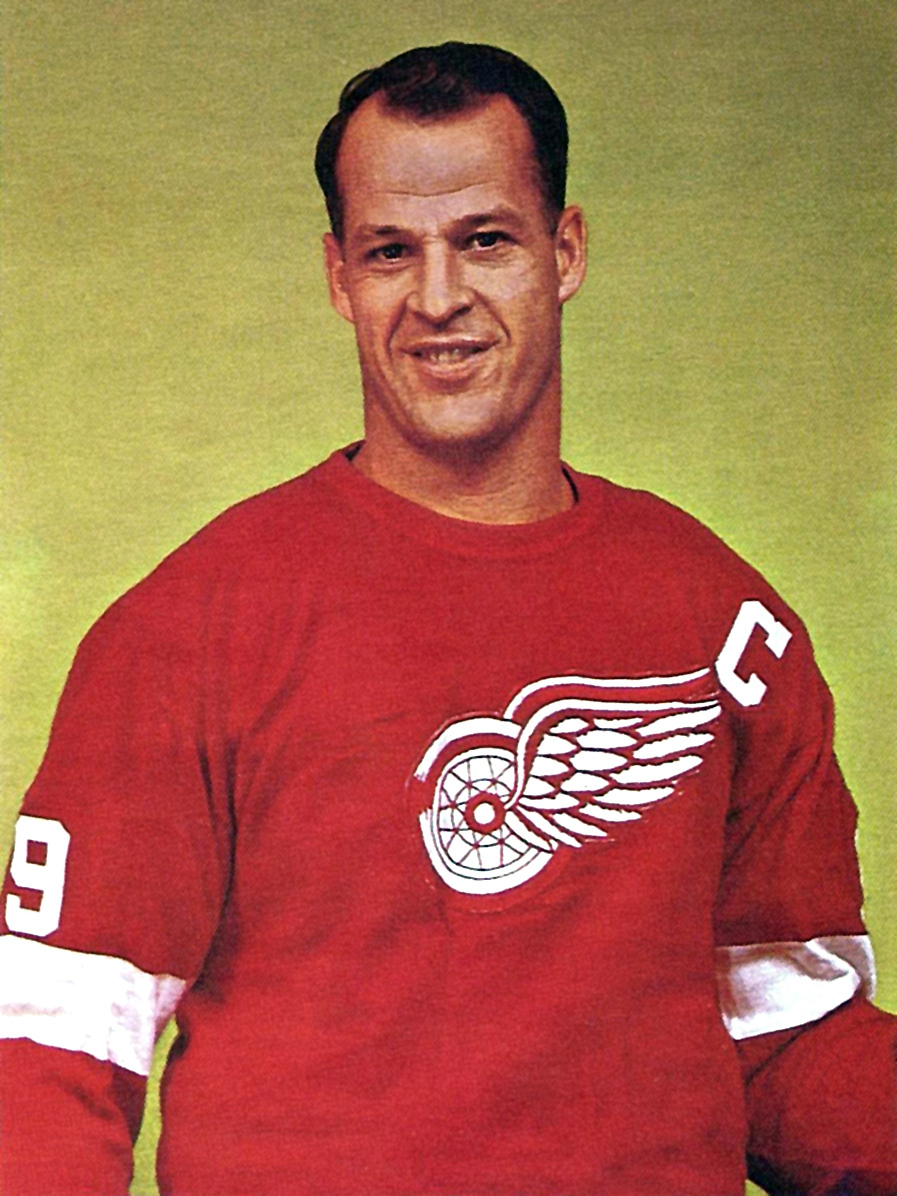 Gordie Howe hockey stance